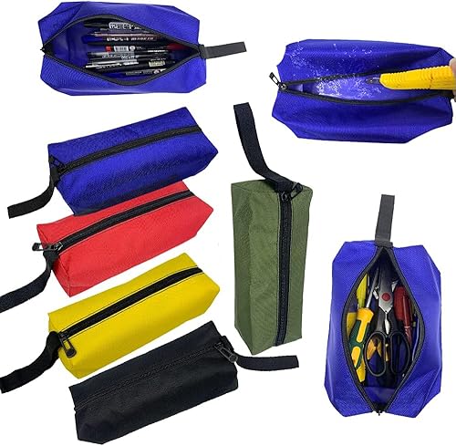 Set de cremallera utilitario impermeable organizador de herramientas de lona/mini tornillos clavos bolsa/mini tuercas vacías bolsas multiusos