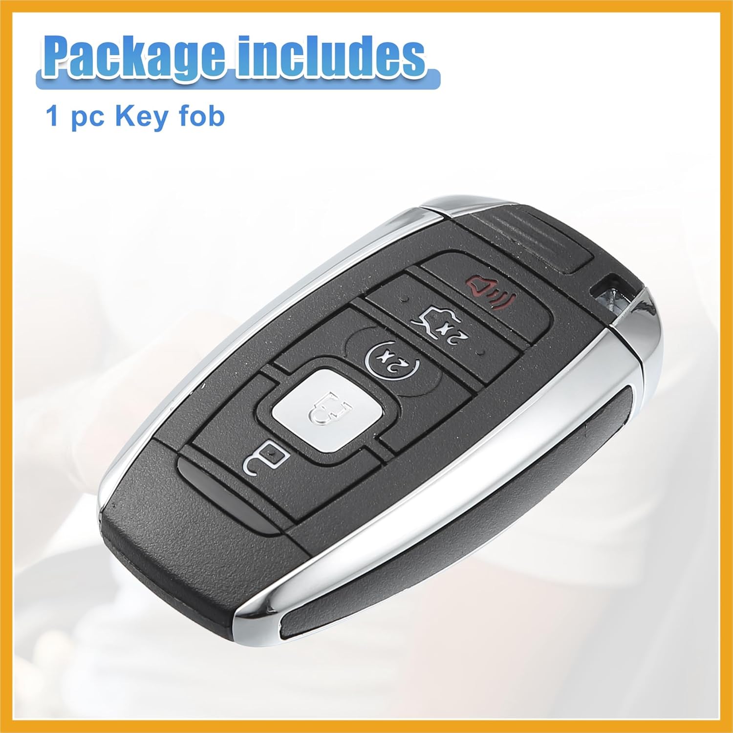 902 MHz Keyless Entry Remote Key Fob Fit for Lincoln Navigator 2018-2020 for Lincoln MKX 2018-2019 M3N-A2C94078000 - Pack of 1 Black Replacement