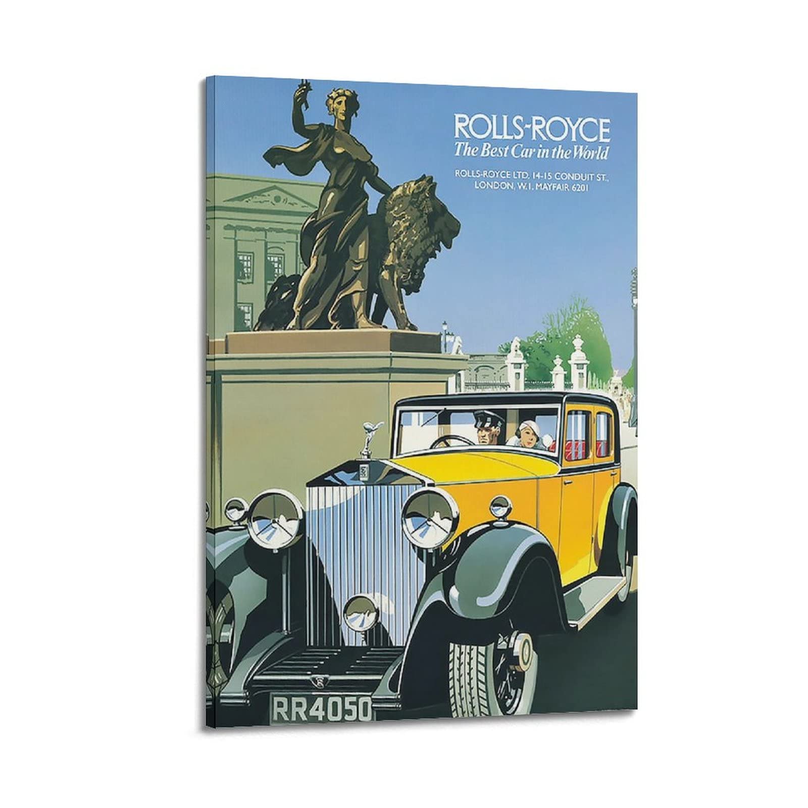 Sports Car Poster for Rolls-Royce Phantom Race Car Decorative Painting Canvas Wall And Art Picture Family Bedroom Decor 12x18inch(30x45cm)