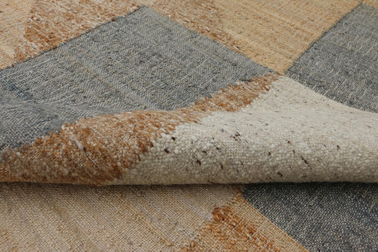 Barlow Handmade Natural Fiber Traditional Area Rug – Soft Texture, Durable Weave, Decorative Rug for Living Room & Bedroom