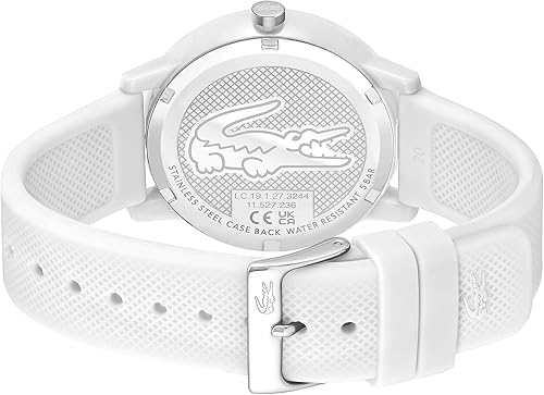 Miniatura 3 de Lacoste 12.12 Reloj de cuarzo clásico para hombre, relojes duraderos, elegantes y resistentes al agua, Fantasma blanco, Minimalista