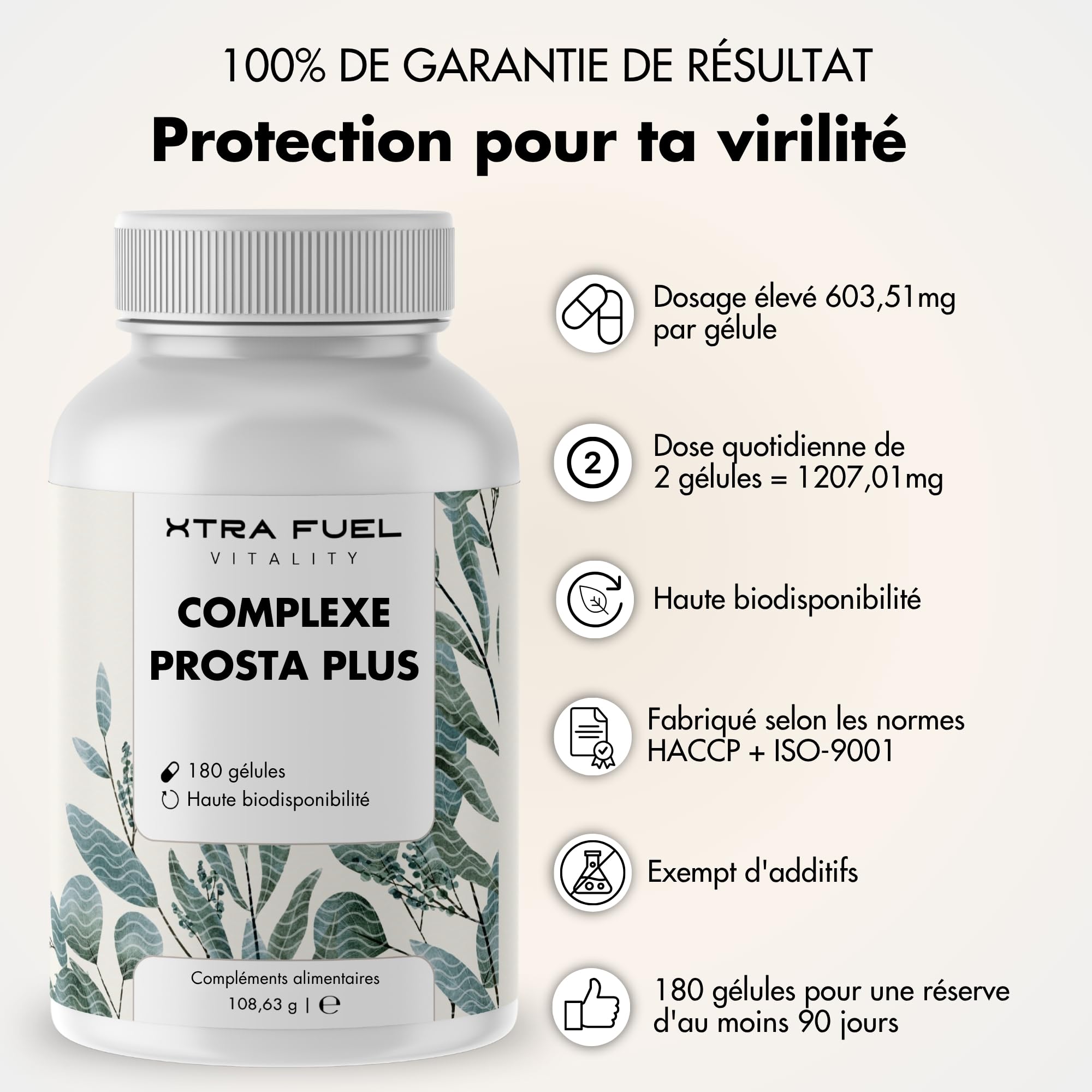 Prosta Plus – Complexe Prostate Homme – 540 gélules véganes