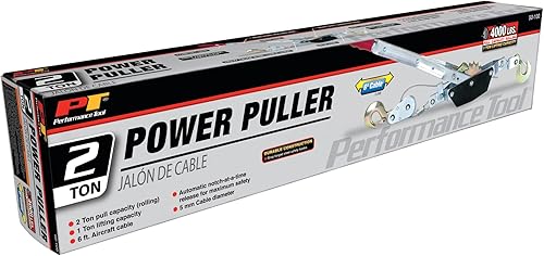 Miniatura 8 de Performance Tool 50-100 tirador dual del poder del engranaje - torno de la capacidad de 2 toneladas con el cable del avión de 6'