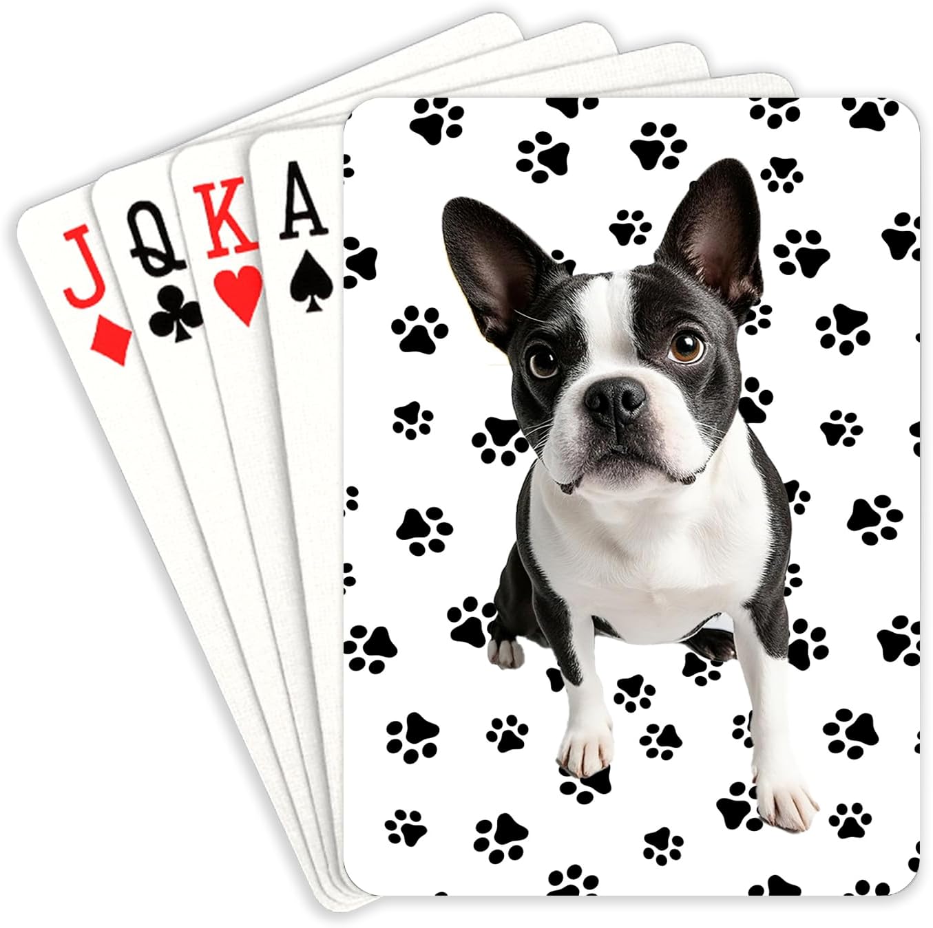 Custom Dog Playing Cards with Photo Personalized Standard Playing Cards Decks Poker Custom Deck of Cards for Pet Lover Anniversary Family Holiday Party Favors