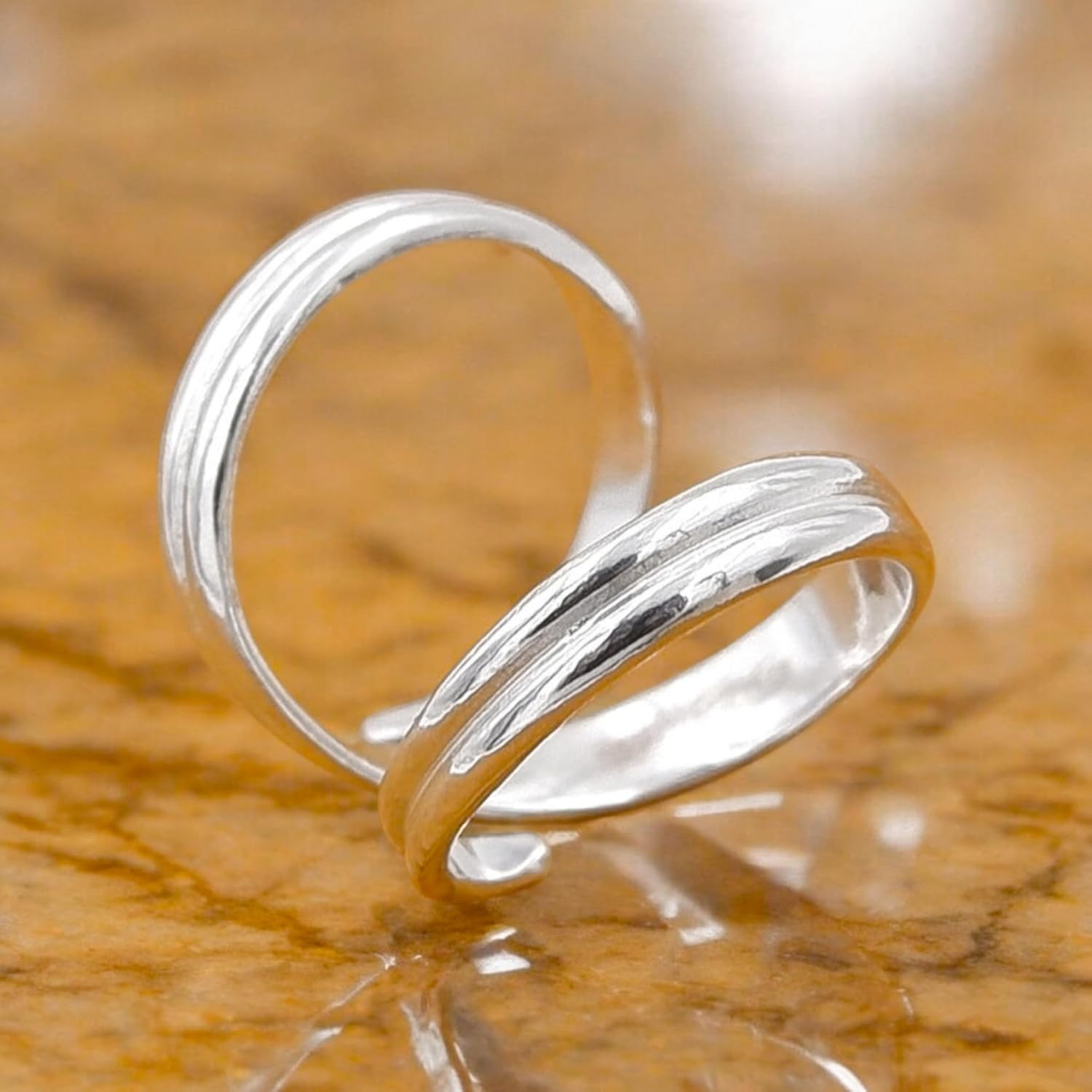 Simple Swan Splint Ring 925 Sterling Silver Statement Adjustable Ring For Women Birthday Memorial Gift For Her Everyday Ring Handmade Silver Charm Ring By LBV