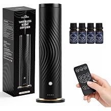 Waterless Essential Oil Diffuser with 4 Hotel Scent Oils, Cold Air Diffuser