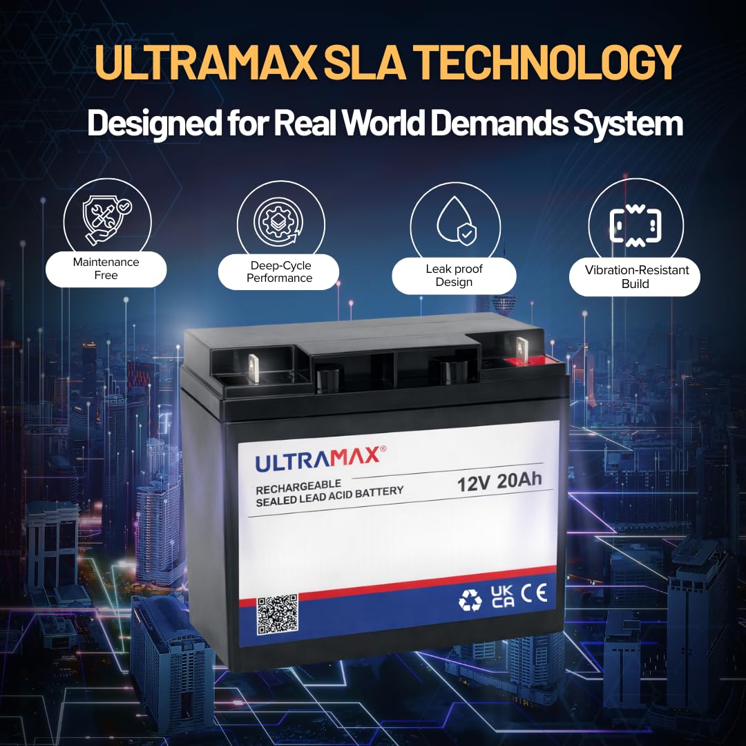 Batteria tosaerba Ultramax – 12 V 20 Ah (sostituisce F19 – 12B)
