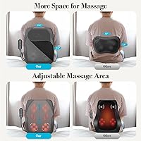Vista 6 de FSA Eligible HSA Back Massager for Deep Tissue Pain Relief, 4D Kneading & Rolling Up and Down Shiatsu Lower Back Massager with Heat for Birthday