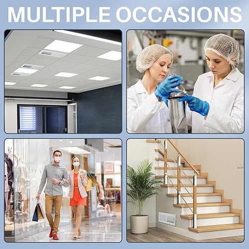 Miniatura 5 de Zonon 16 piezas de 12 x 4 pulgadas, cubierta de ventilación de techo para rejilla de ventilación de conducto de parrilla, difusor de suministro de