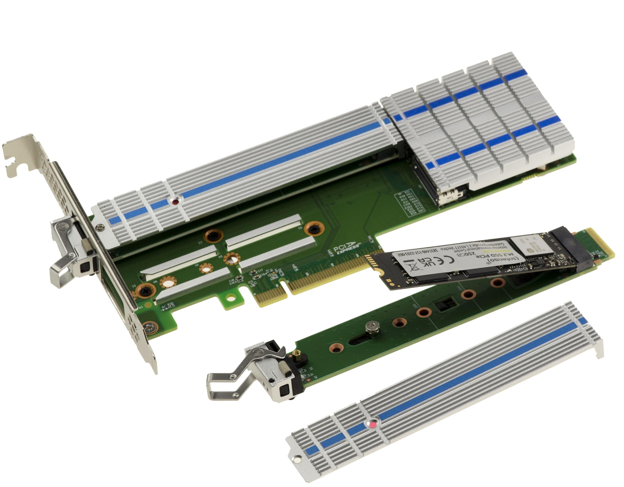 KALEA-INFORMATIQUE Carte PCIe x8 Raid 2 SSD M.2 Hot Swap double SSD NVMe RAID