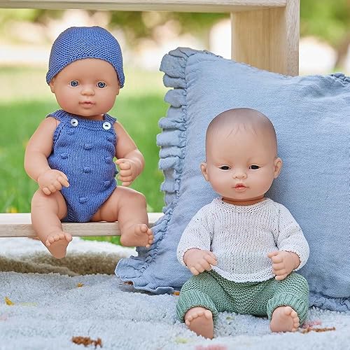 Miniatura 3 de Miniland Muñeca 12 58'' Caucasian Boy (Polybag) - Hecho en España, Anatómicamente Correcto, Calidad, Inclusión