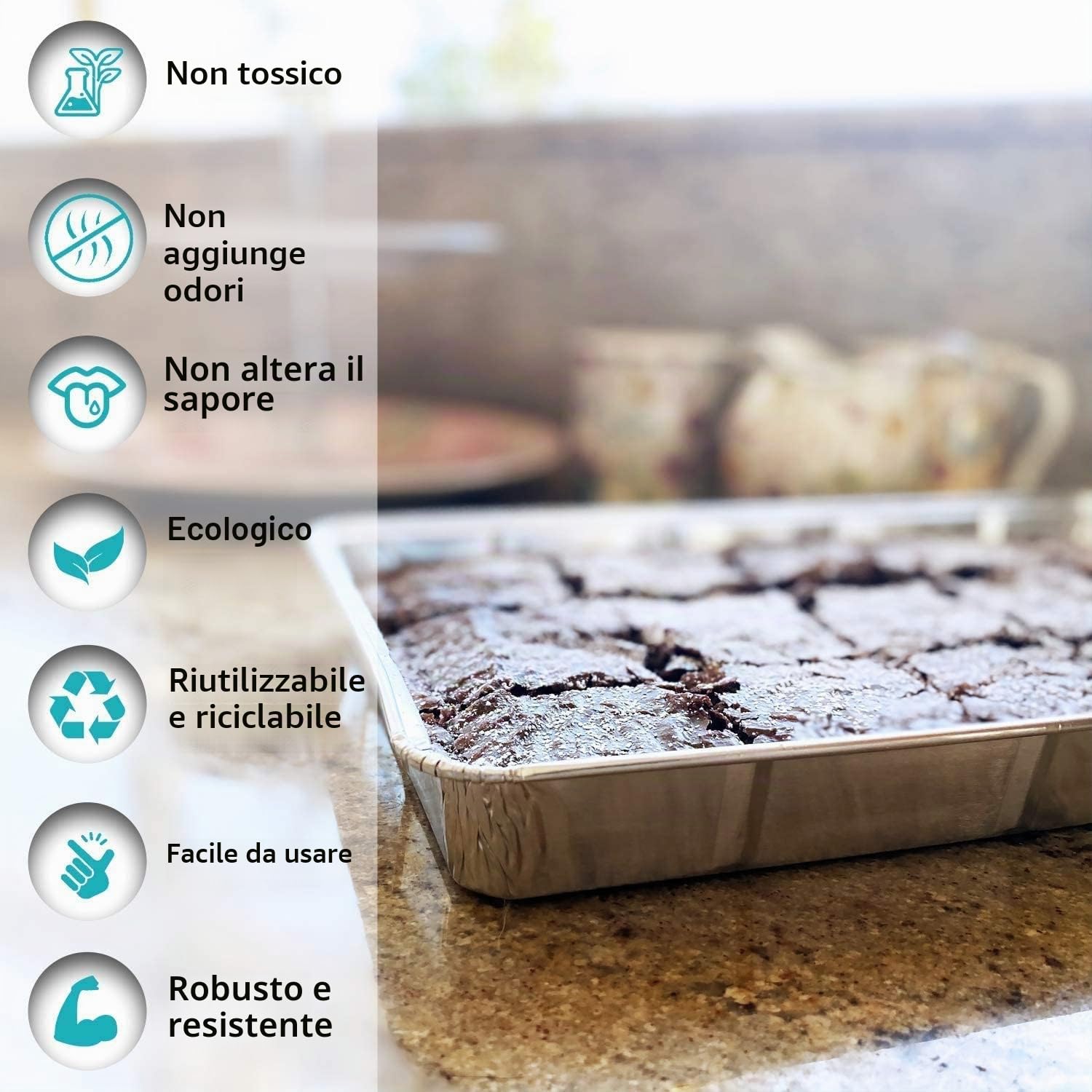 LATERN 30 Pezzi Teglie da Forno in Alluminio, 31 x 21 x 5cm Vassoi per Arrosti Usa e Getta Forno Congelatore Sicuro Cottura Cottura Alla Griglia Pentole per Feste Stoccaggio da Asporto Contenitori