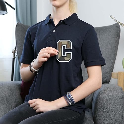 Miniatura 503 de Parches de letras termo-adhesivas de alta calidad – Lindas letras para ropa – Parche universitario para ropa – Letras bordadas de 4 1/2 parches