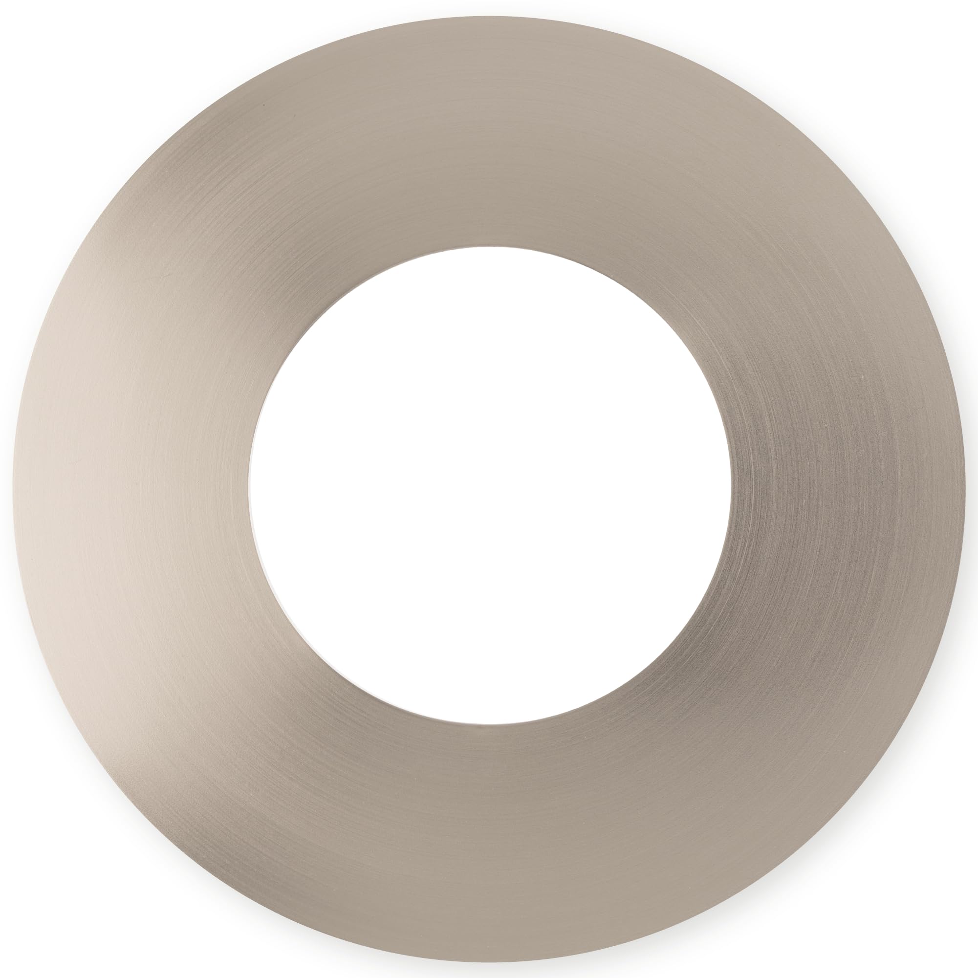 The Can Converter Ceiling Medallion for Recessed Can Light – Home Improvement Decorative Steel Flat Goof Ring & Cover Plate for 5" & 6" Cans, Small Ceiling Medallion for Chandeliers & Pendants, White — Amazon image 10