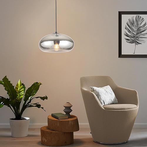 Miniatura 7 de Luces colgantes de cristal, iluminación de isla de cocina, globo de iluminación colgante IIndustrial Vintage Iluminación colgante para cocina, isla,