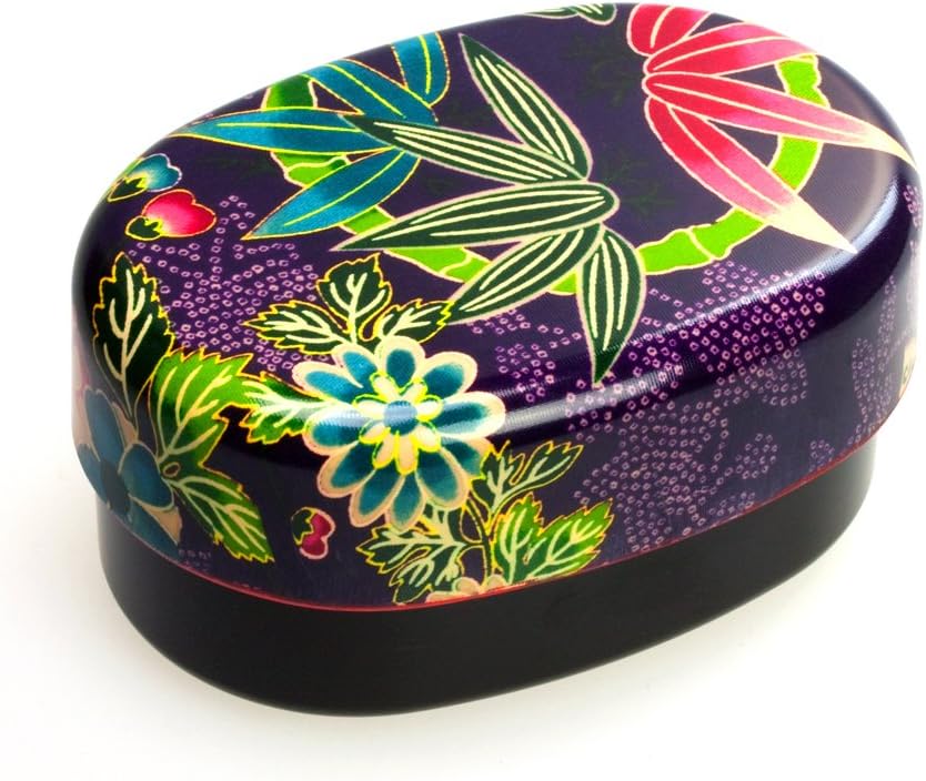 Two-tiered Bento Box paradise purple (Japan Import)