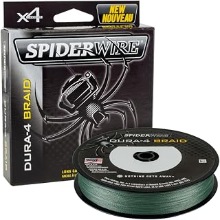 Spiderwire Dura-4 Filo intrecciato 300M Verde MUSCHIO 51lb/23.2kg 0.25mm