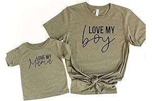 Love my boy Love my mama Matching mommy and me shirts for boy mom