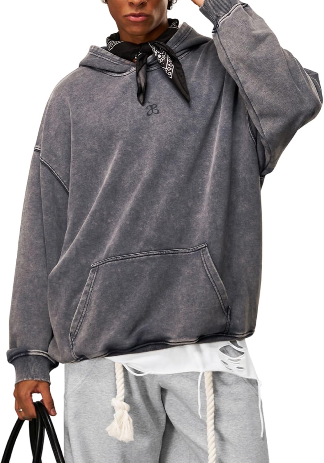 Aelfric Eden Washed Plain Hoodies For Men Women Vintage Acid Wash Oversized Sweatshirts Casual Streetwear Pullover Hoodie - Image 4