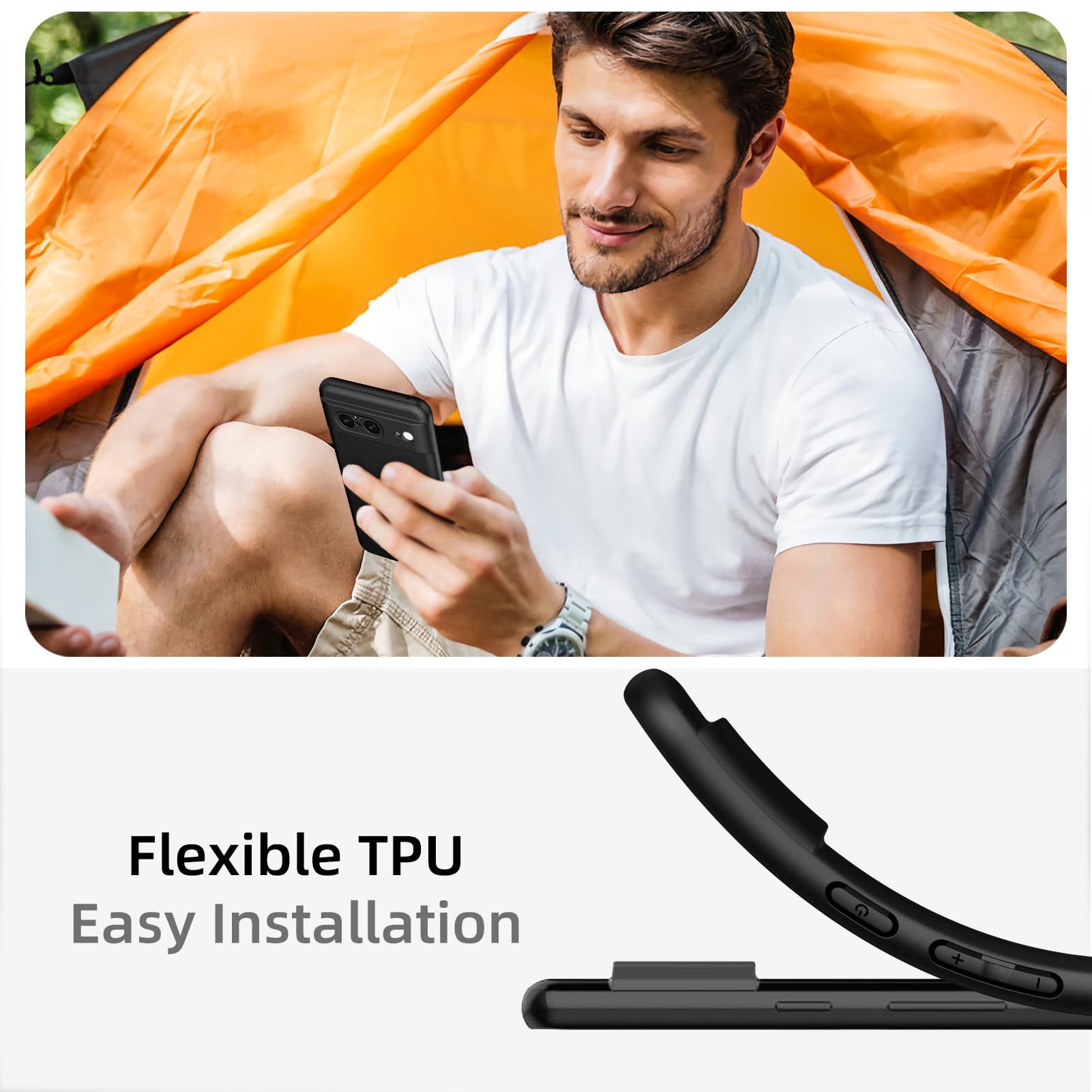 Cover Google Pixel 8 TesRank Custodia Ultra Sottile In TPU
