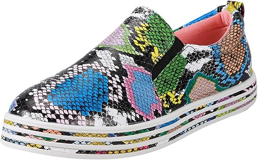 Multicolor snakeskin sneakers Clearance