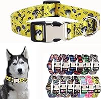 Vista 29 de Lindo collar para perros XS, pequeños, medianos y grandes, collar de nailon suave para mascotas, estampado 3D, con patrones multicolores, collares