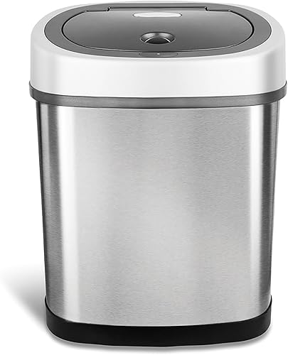 Miniatura 4 de NINESTARS, cesto para basura automático, sin necesidad de tocar, con sensor de movimiento