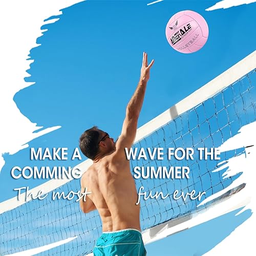 Miniatura 5 de Volleyball Outdoor Volleyball Ball, Volleyballs for Girls Women, Soft Volleyball Official Size for Beach Pool Playing, Ideal Volleyball Gift