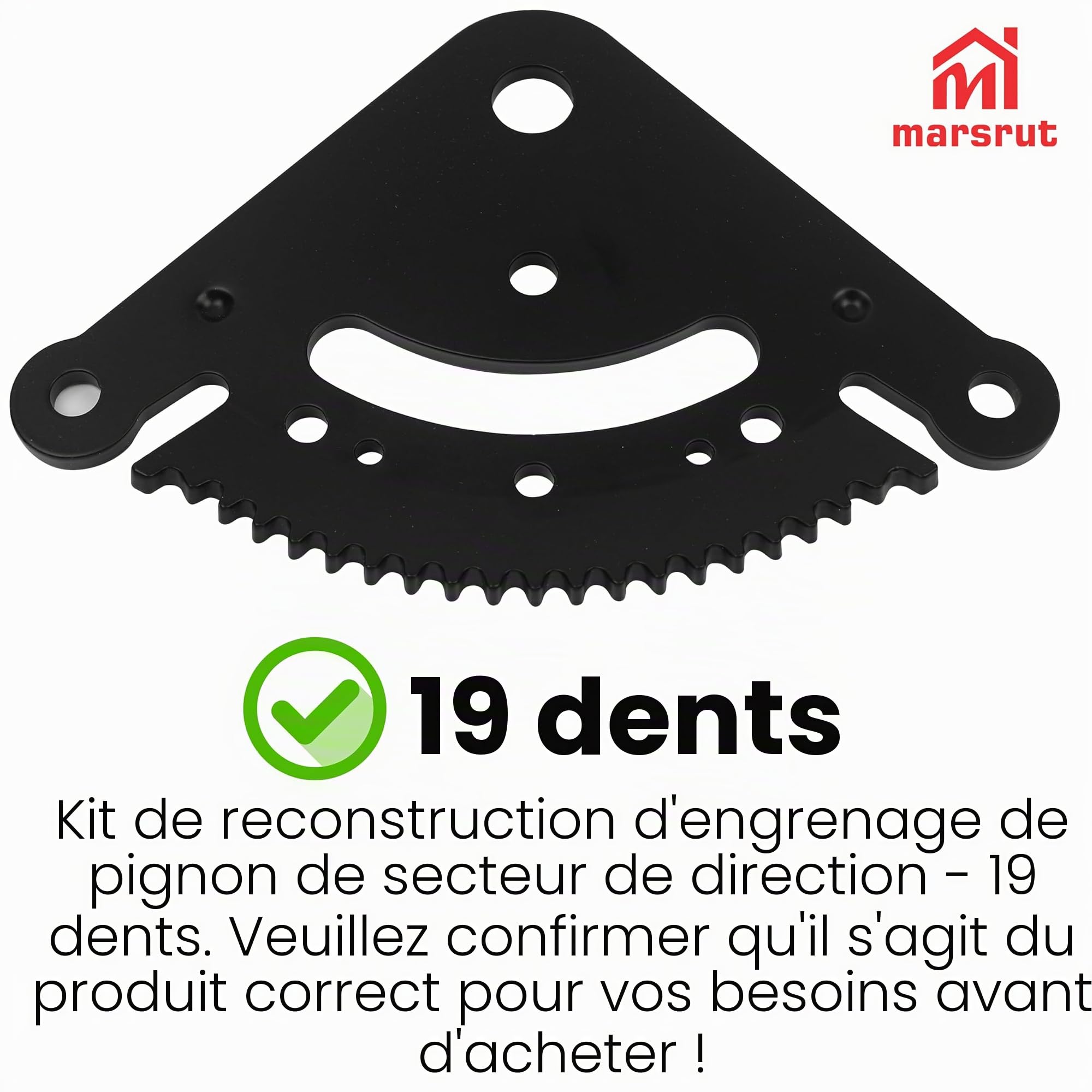 GX21924BLE Pièces de direction compatibles avec John Deere série D&LA, 19 dents, remplace D170 D105 D130 LA145 GX20053 GX20054 GX21994 105 115 125 D100 D110 D120 LA110 LA120 LA100, Kit de réparation