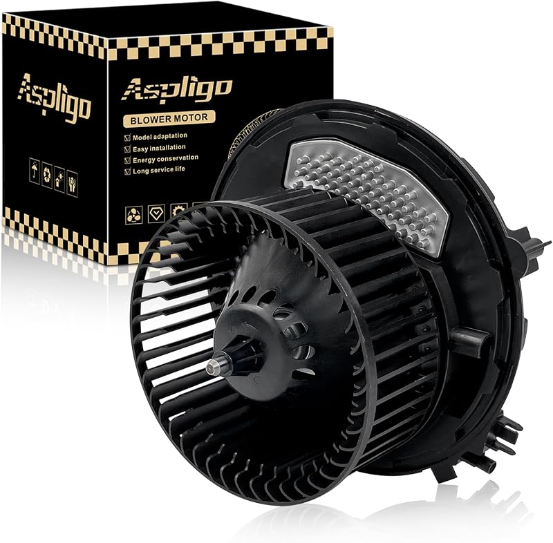 Motor do ventilador do aquecedor e ar-condicionado Aspligo 700341 para Audi e Volkswagen – 1 unidade
