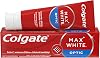 Colgate Max White Optic Toothpaste 75ml - Removes up to 100% of Surface Discolouration for Instant Teeth Whitening* and a Whiter Smile
