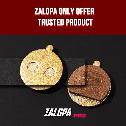 Miniatura 9 de ZALOPA 2 pares de pastillas de freno de disco semi metálicas para KUGO KUGOO M4 PRO Scooter Pastillas de freno de disco rueda trasera Pro Pinza de