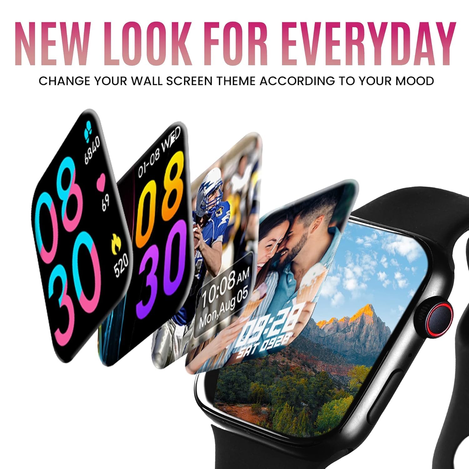 JSTBUY LABEL Bluetooth Calling Smart Watch with 1.85" HD Touch Screen, IP67 Waterproof, Magnetic Charging & Dual Bluetooth 5.0 – All-Day Fitness & Activity Tracker Sports Watch for Men & Women 8