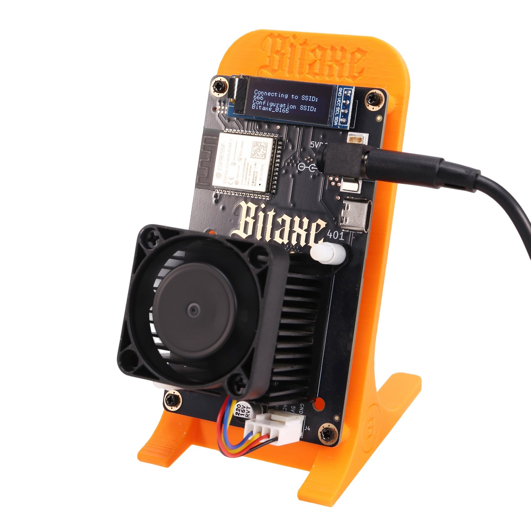 Tassteen Bitaxesupra 401 Solo Miner 700-800Gh/S 13W BM1368 ASIC Chip from Antminer S21 Bitcoin BTC Miner with Stand US Plug