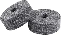 HUIOP Conjunto de almofadas de feltro de prato de tambor preto kit de substituição para bateria de som estável