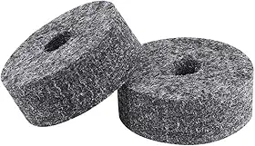 HUIOP Conjunto de almofadas de feltro de prato de tambor preto kit de substituição para bateria de som estável