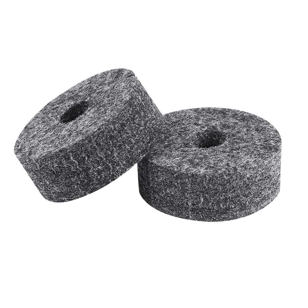 Tampons en Feutre de Batterie, Ensemble de Feutres de Support de Cymbale 8 Pièces Accessoires de Remplacement de Cymbale Noir ou Amateurs de Batterie