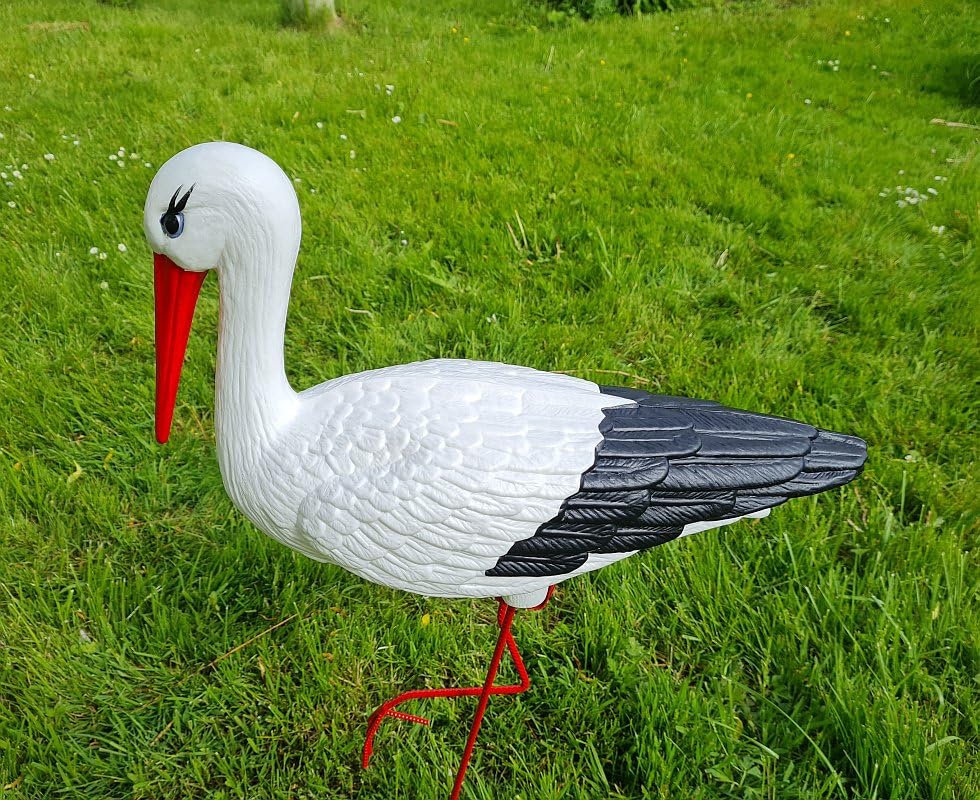 Figura ozdobna BOCIAN ŚREDNI H: 75 cm ogrodowa