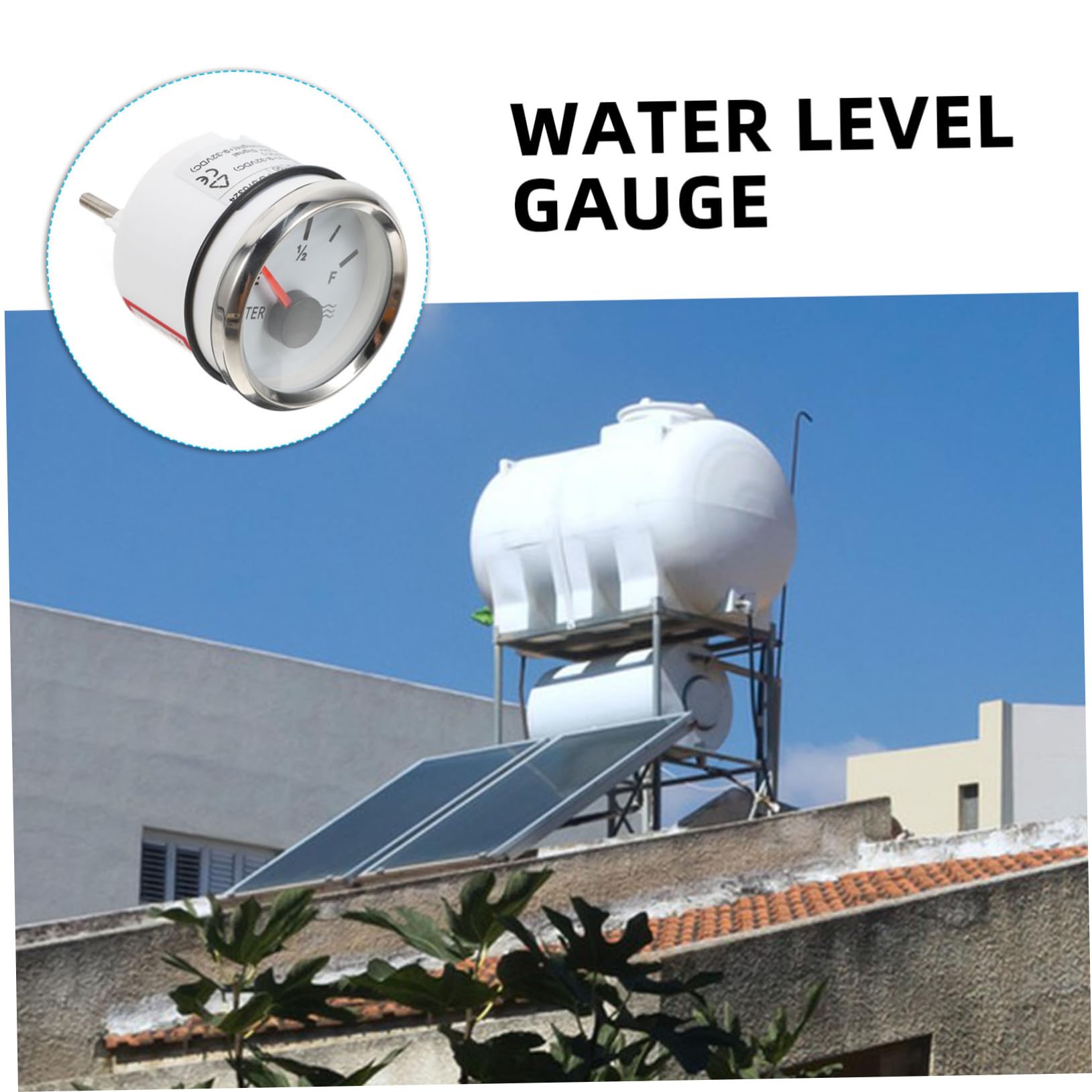 Wasserstandsanzeige 52mm aus Edelstahl für Tank und Aquarium