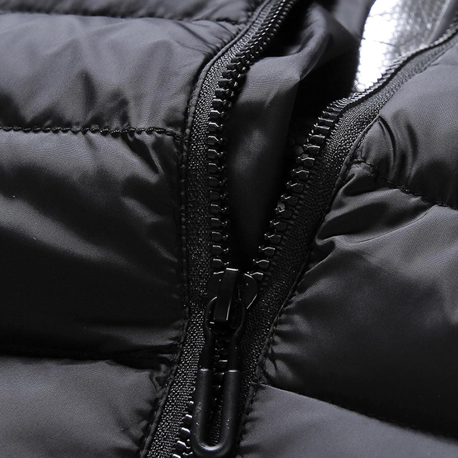 Heated Down Jacket Lightweight Puffer Heating Coat for Men Women Heated Coat for Unisex (Battery Pack no Include)