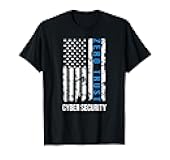 Zero Trust US Flag Cyber Security, Hacking Hacker Developer T-Shirt