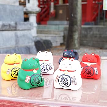 Amazon.com: COTONOHA Banko Ware Maneki-Neko Ceramic Piggy Bank
