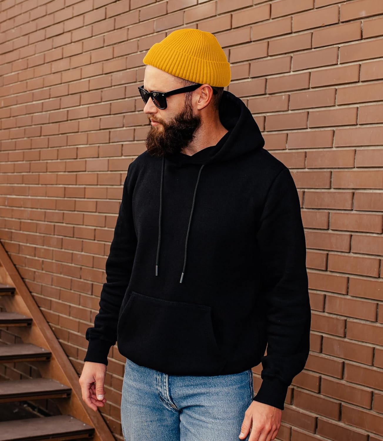 ROYBENS Wool Fisherman Beanie for Men Women, Knit Cuffed Fleece Lined Beanies Winter Warm Hat Skull Cap Unisex - Image 8