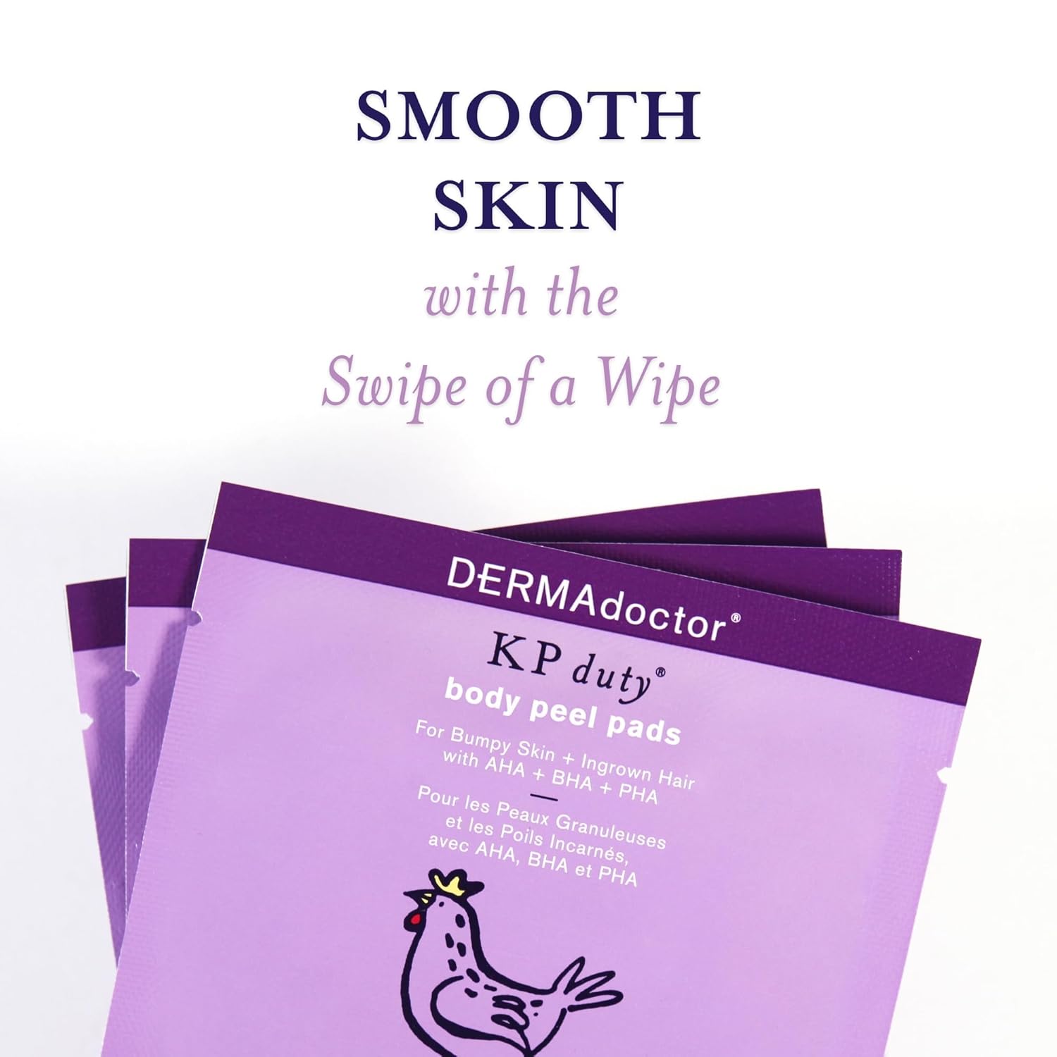 KP Duty High Potency Daily Body Peel by DERMAdoctor for Women - 30 x 6 ml Pads
