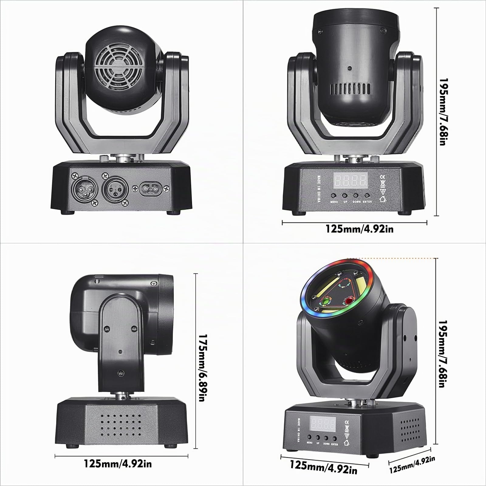 lampes RG à haute luminosité - DMX 12 canaux - Lumière stroboscopique - Pour fête, club et karaoké