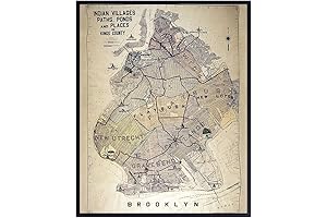 Brooklyn Map Wall Art: A Touch of City Charm for Your Space