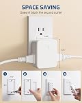 DEWENWILS Garbage Disposal Wireless Switch Kit, 15A/1875W Remote Control Outlet, 5s/10s/30s/60s/5min/15min Timer Outlet, 100FT RF Range Wireless Light Switch, Dual Outlets for Sink, Iron, Coffee Maker