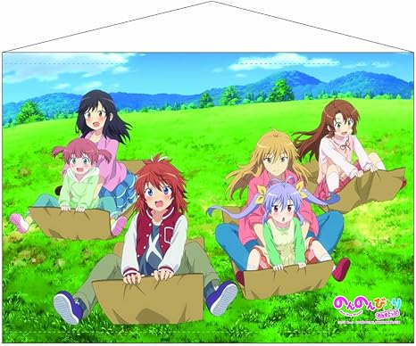 Amazon のんのんびより のんすとっぷ 描き下ろしb2タペストリー アニメ 萌えグッズ 通販