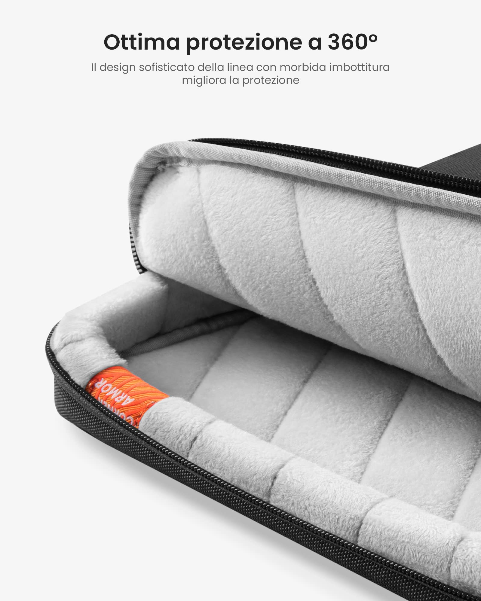 tomtoc 360° Custodia per Nuovo 16 Pollici MacBook Pro M4/M3/M2/M1 Pro/Max (2024-2019) A3403 A3186 A2991 A2780 A2485 A2141, Borsa Adatta a ASUS Vivobook 15/16, Dell Inspiron 15, 15" Lenovo IdeaPad Flex