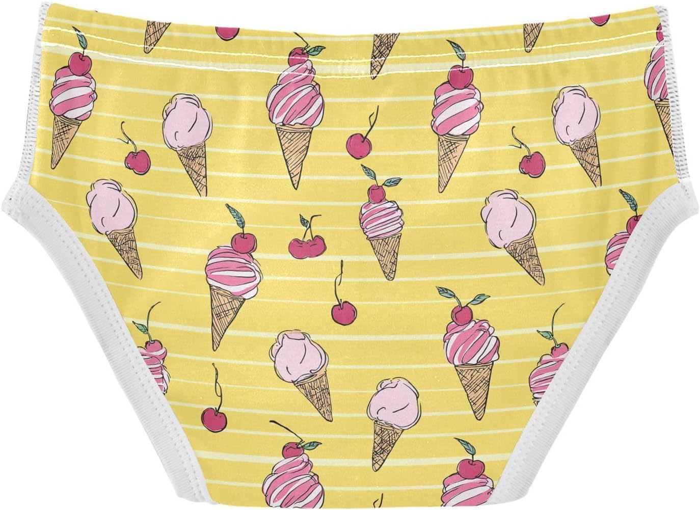 visesunny Boys Training Underwear Yellow Icecream Cherry Breathe Cotton Potty Briefs Size 2T-8Y for Toddler